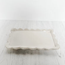 Load image into Gallery viewer, The handmade ceramic scalloped bottle tidy