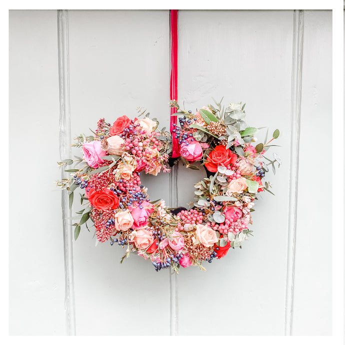 A Living Wreath for Valentines