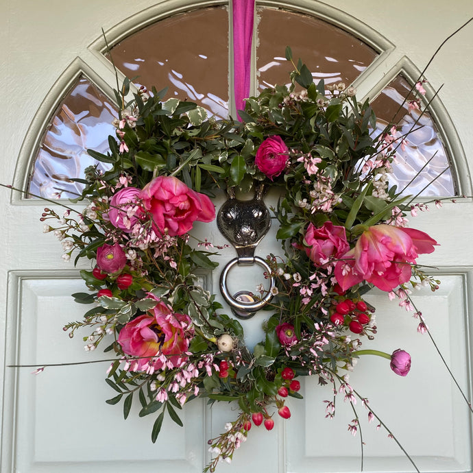 A Valentine's Day Door Wreath