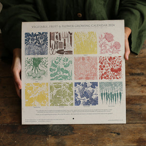 The beautifully illustrated 2024 Growing Through the Seasons Calender by Isla Middleton