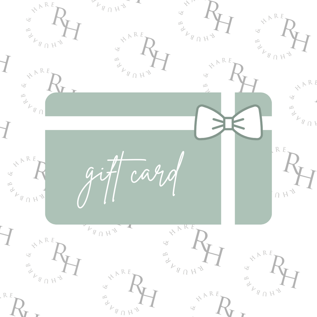 Rhubarb & Hare E-Gift Card