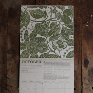 October 2024 Growing Through the Seasons Calendar by Isla Middleton