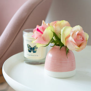 Handmade Bud Vase in a Beautiful Pink Glaze