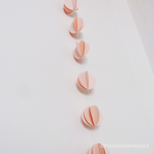 Paper Garland Circles in Pink