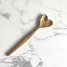 Load image into Gallery viewer, Handmade Heart Shaped Wooden Spoon