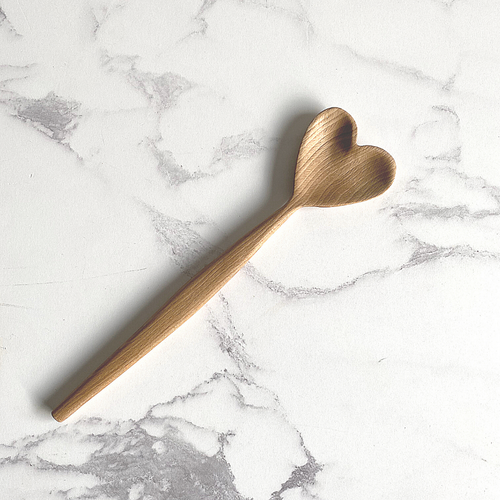 Handmade Heart Shaped Wooden Spoon