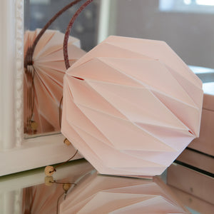 Oblique Small Lamp Shade in Soft Pink
