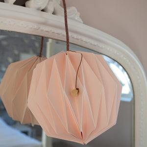 Oblique Small Lamp Shade in Soft Pink