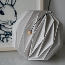 Load image into Gallery viewer, Hand folded Paper Light in Pale Grey