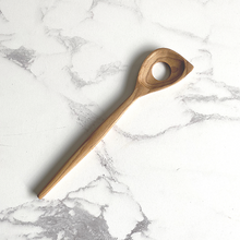 Load image into Gallery viewer, Hand carved wooden risotto spoon in English Beech