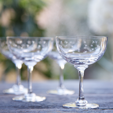 Load image into Gallery viewer, A Set of Six Champagne Saucers - Stars - The Vintage List