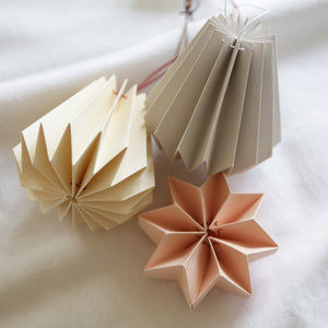 Handmade Paper Baubles - A Set of 3