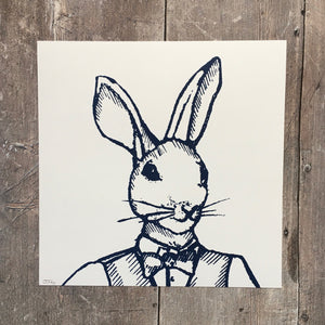 Limited edition signed print from Jan Jay Design of Bertie Hare