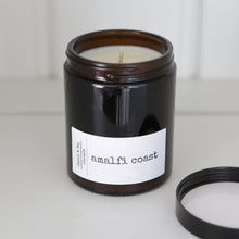 Load image into Gallery viewer, The Amalfi Coast candle by Ethel &amp; Co.  Handmade by their team in Nottingham it&#39;s an an invigorating blend of wild freesia, fresh lime and lavender.