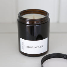 Load image into Gallery viewer, The Santorini candle from Ethel &amp; Co is the classic fragrance of wild fig &amp; cassis. 