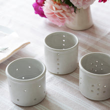 Load image into Gallery viewer, Handmade Tealight Holder  - Rustic Star Pattern
