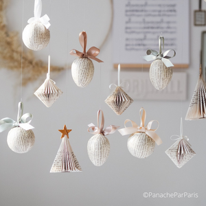 The beautiful handmade paper decoration collection at Rhubarb & Hare from Panache Par Paris