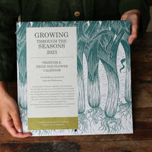 Load image into Gallery viewer, FRONT COVER OF THE BESTSELLING GROWING THROUGH THE SEASONS CALENDAR 2023