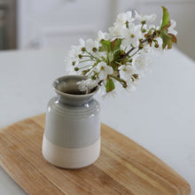 Load image into Gallery viewer, The beautiful handmade stoneware vase in a grey glaze by Claire Folkes Ceramics