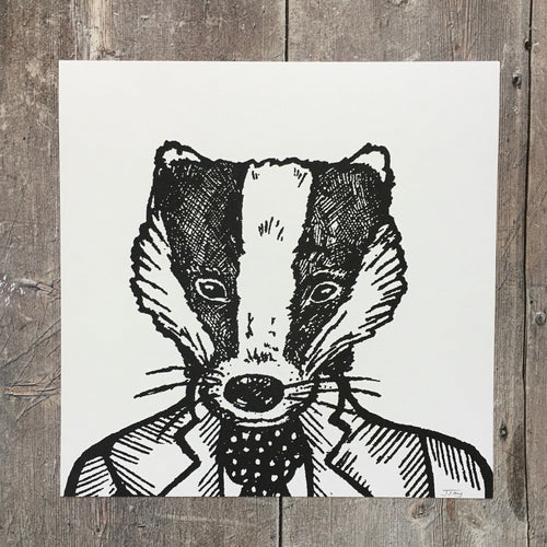 Hector Badger - Character Portrait Print