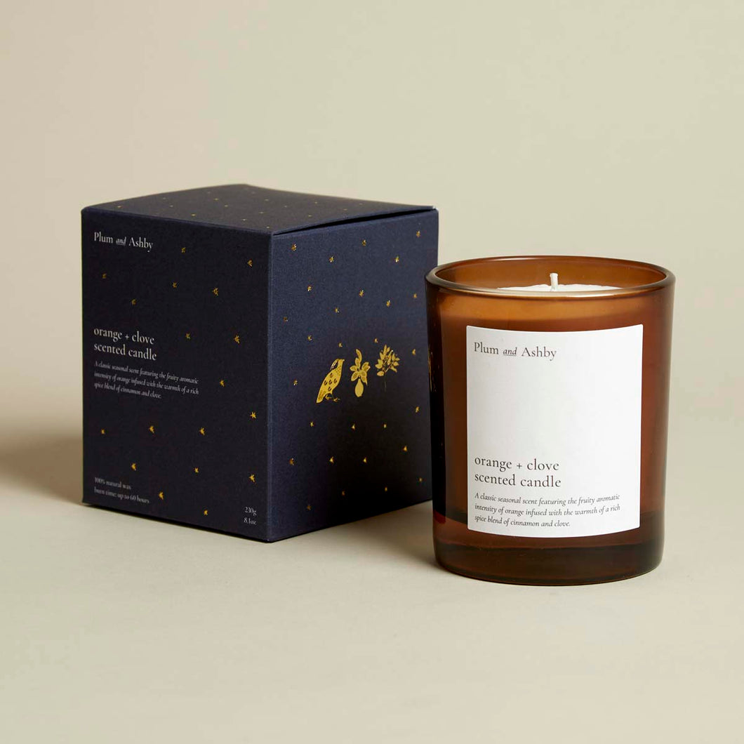 Plum & Ashby Orange & Clove Scented Candle