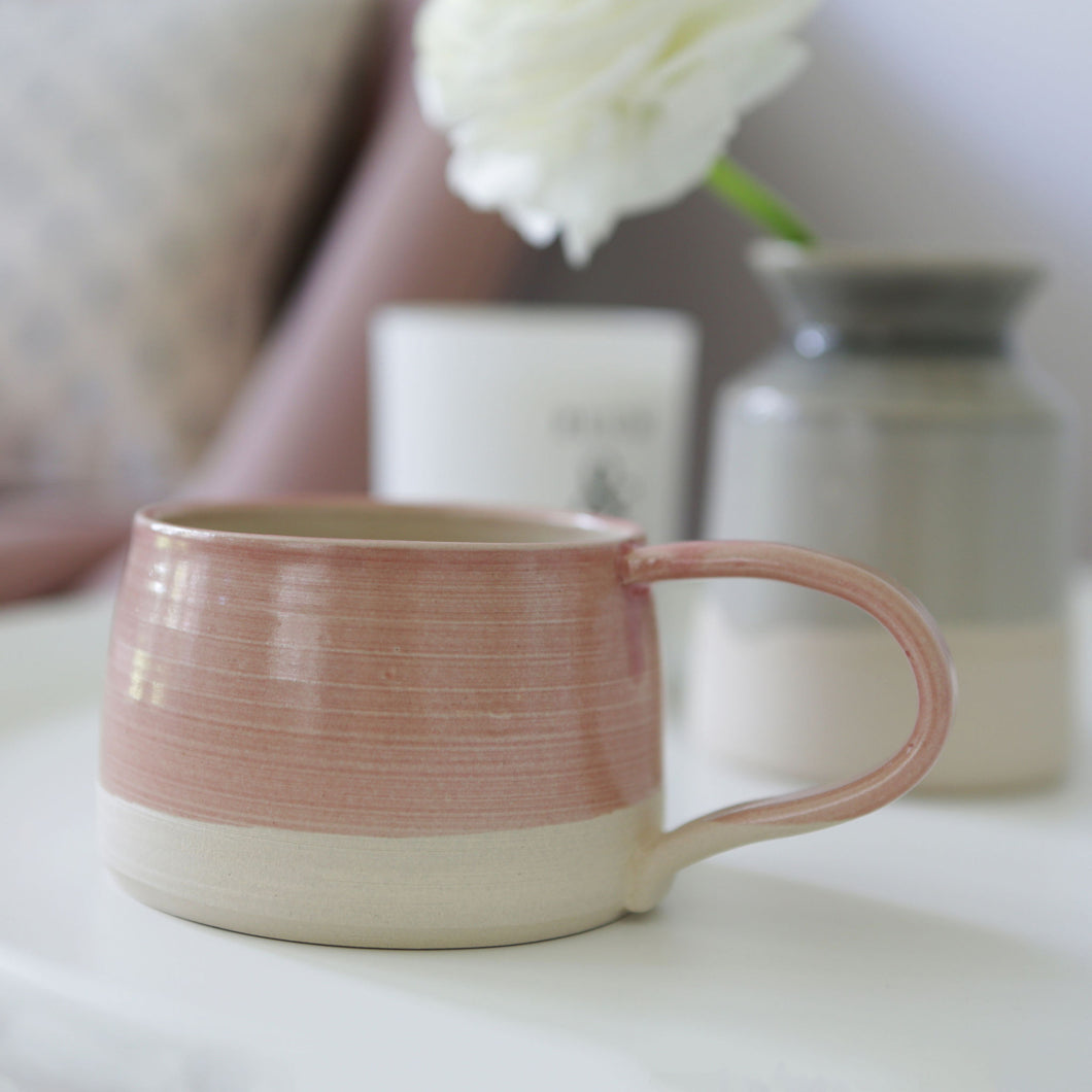 Handmade Pink Mug by Claire Folkes Ceramics